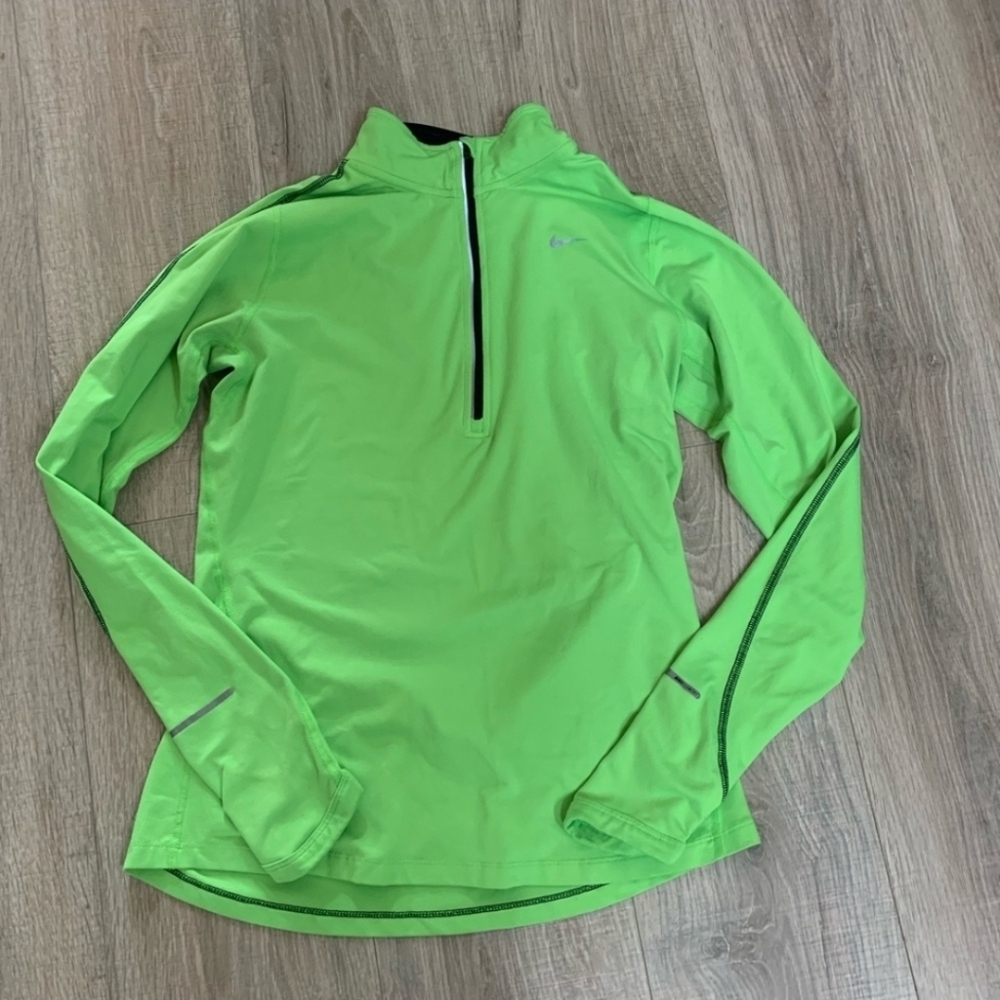 Nike Bright Green Long Sleeve Top